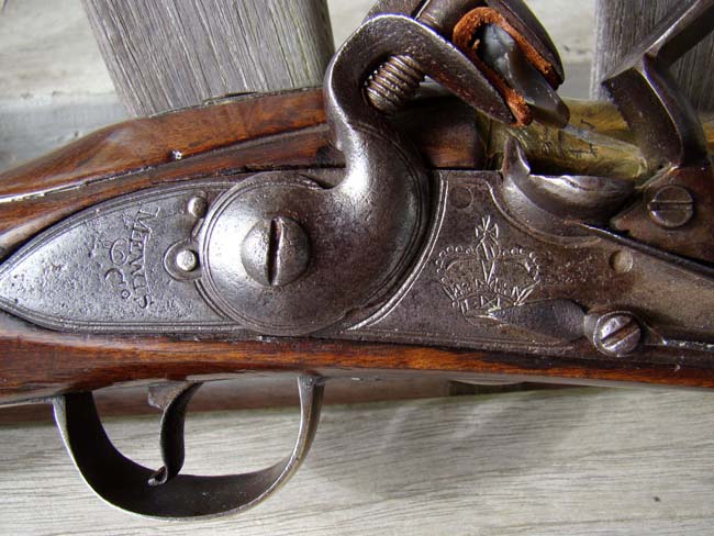 A British brass barreled flintlock Blunderbuss by William Mewis & Co., Birmingham, 1765-1782. — image 2